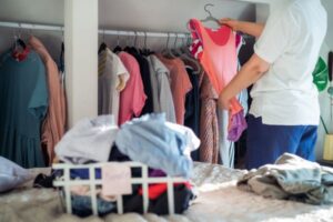 closet decluttering step by step